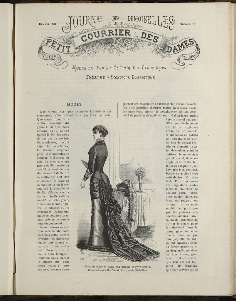 Miniatura de Journal des Demoiselles et Petit courrier des dames del 18 de Junio de 1881