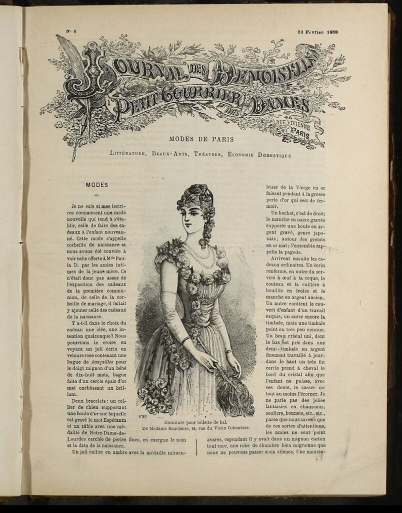 Miniatura de Journal des Demoiselles et Petit courrier des dames del 23 de Febrero de 1889