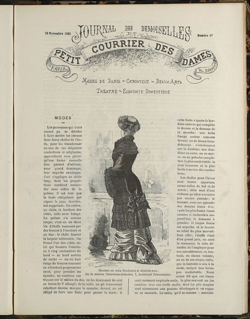 Miniatura de Journal des Demoiselles et Petit courrier des dames del 26 de Noviembre de 1881