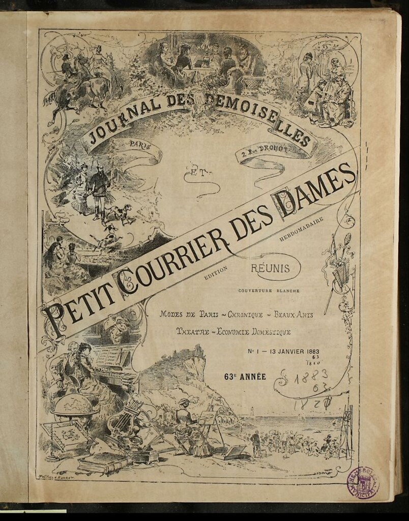 Miniatura de Journal des Demoiselles et Petit courrier des dames del 13 de Enero de 1883