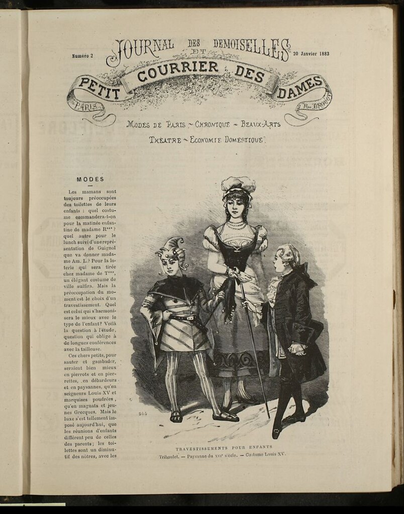 Miniatura de Journal des Demoiselles et Petit courrier des dames del 20 de Enero de 1883