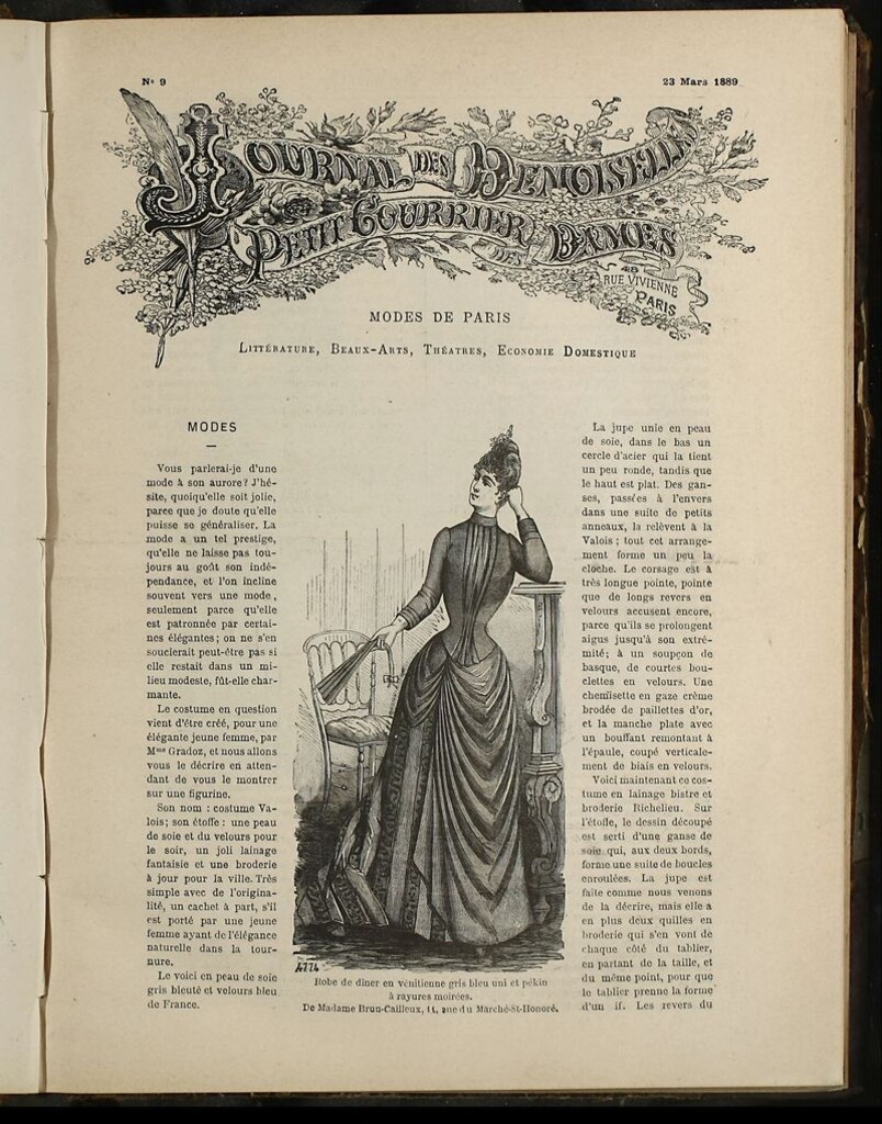 Miniatura de Journal des Demoiselles et Petit courrier des dames del 23 de Marzo de 1889