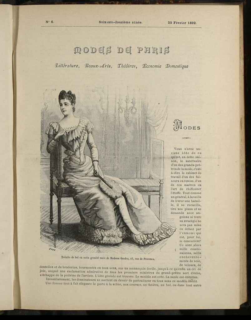 Miniatura de Journal des Demoiselles et Petit courrier des dames del 20 de Febrero de 1892