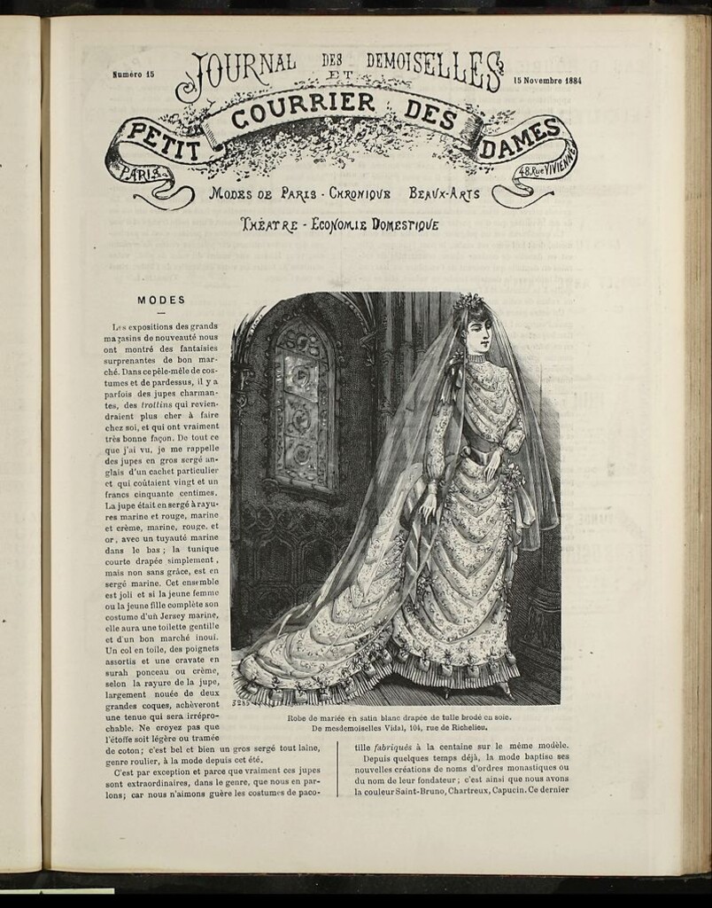 Miniatura de Journal des Demoiselles et Petit courrier des dames del 15 de Noviembre de 1884