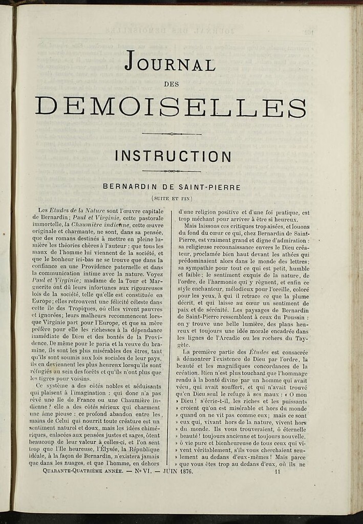 Miniatura de Journal des Demoiselles. Junio 1876