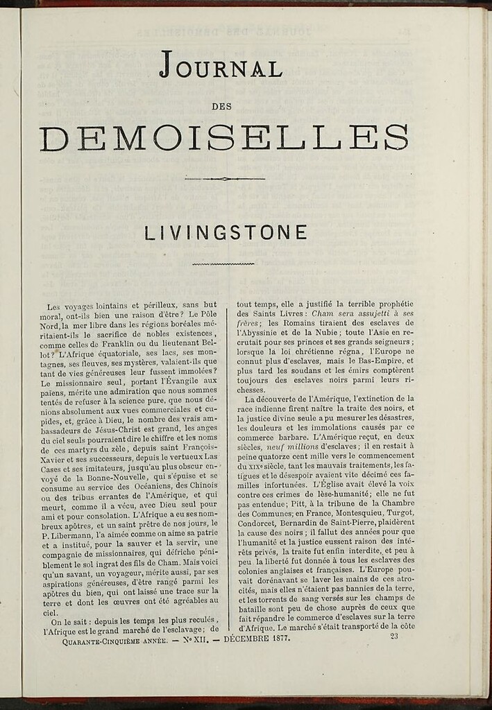 Miniatura de Journal des Demoiselles. Diciembre 1877