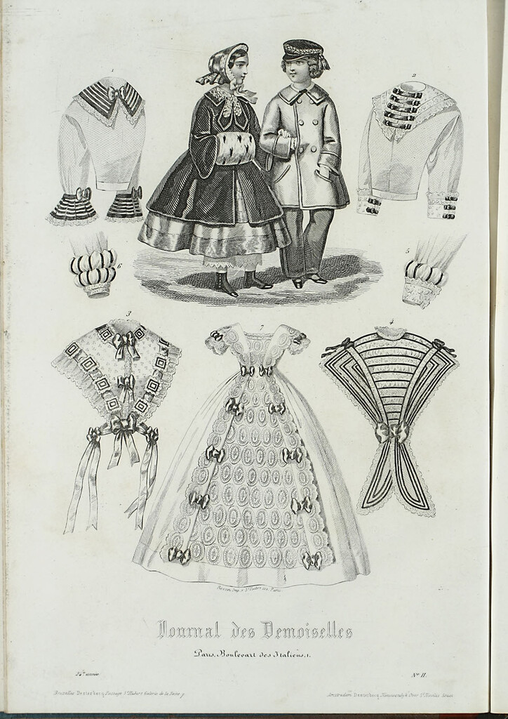 Miniatura de Journal des Demoiselles. Febrero 1856