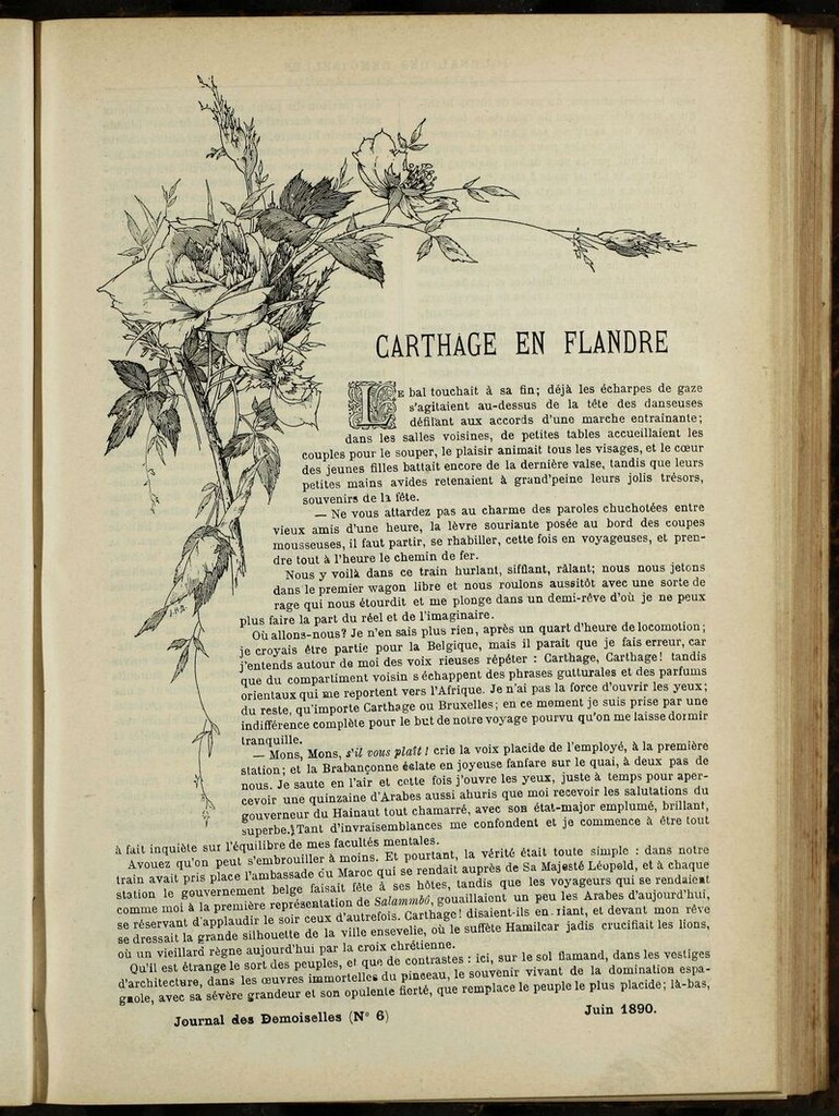 Miniatura de Journal des Demoiselles. Junio 1890