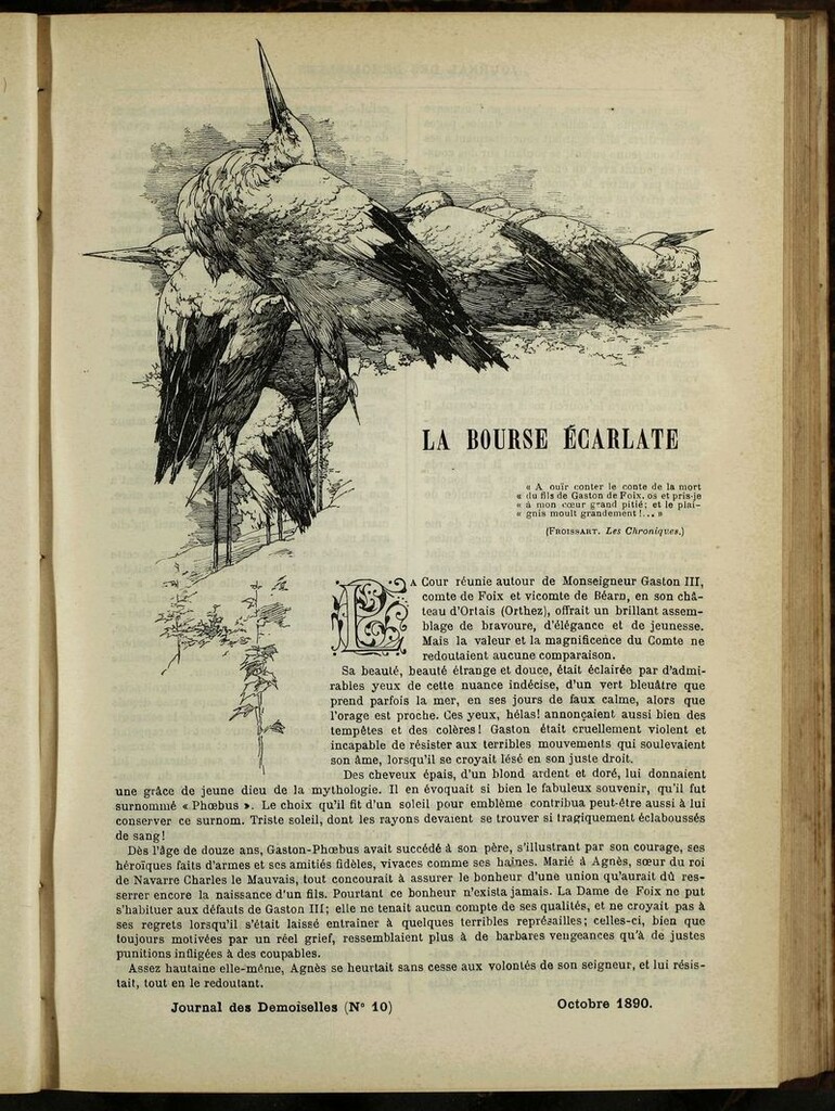 Miniatura de Journal des Demoiselles. Octubre 1890