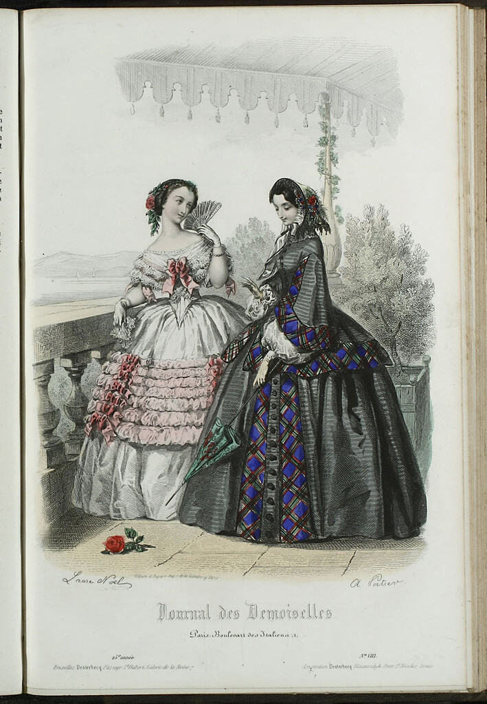 Miniatura de Journal des Demoiselles. Agosto 1857