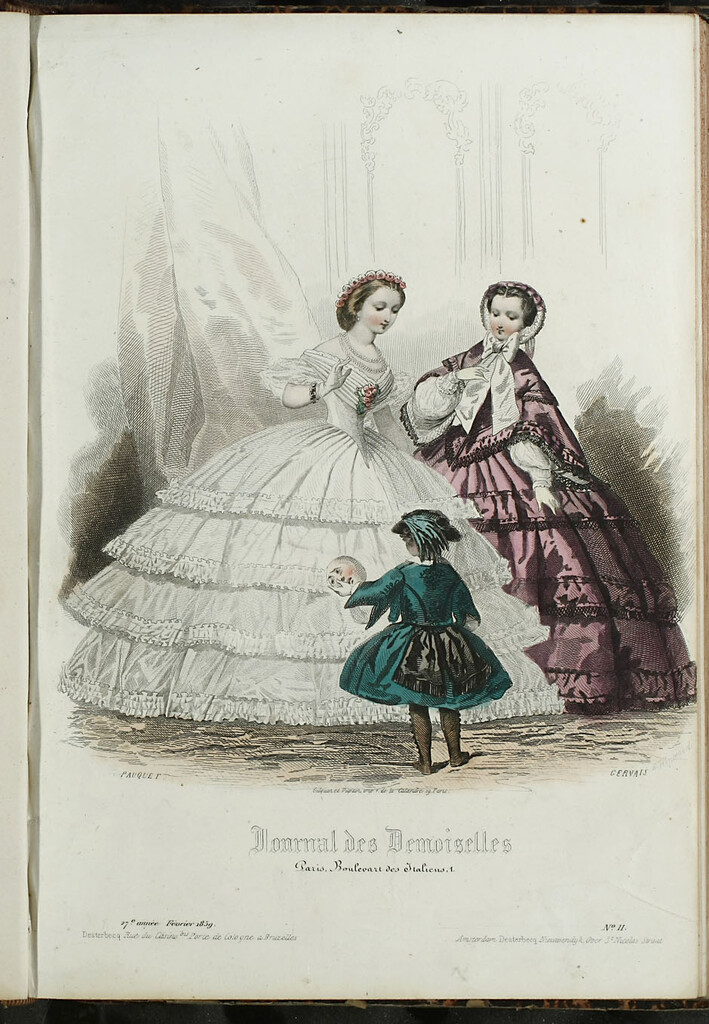 Miniatura de Journal des Demoiselles. Febrero 1859