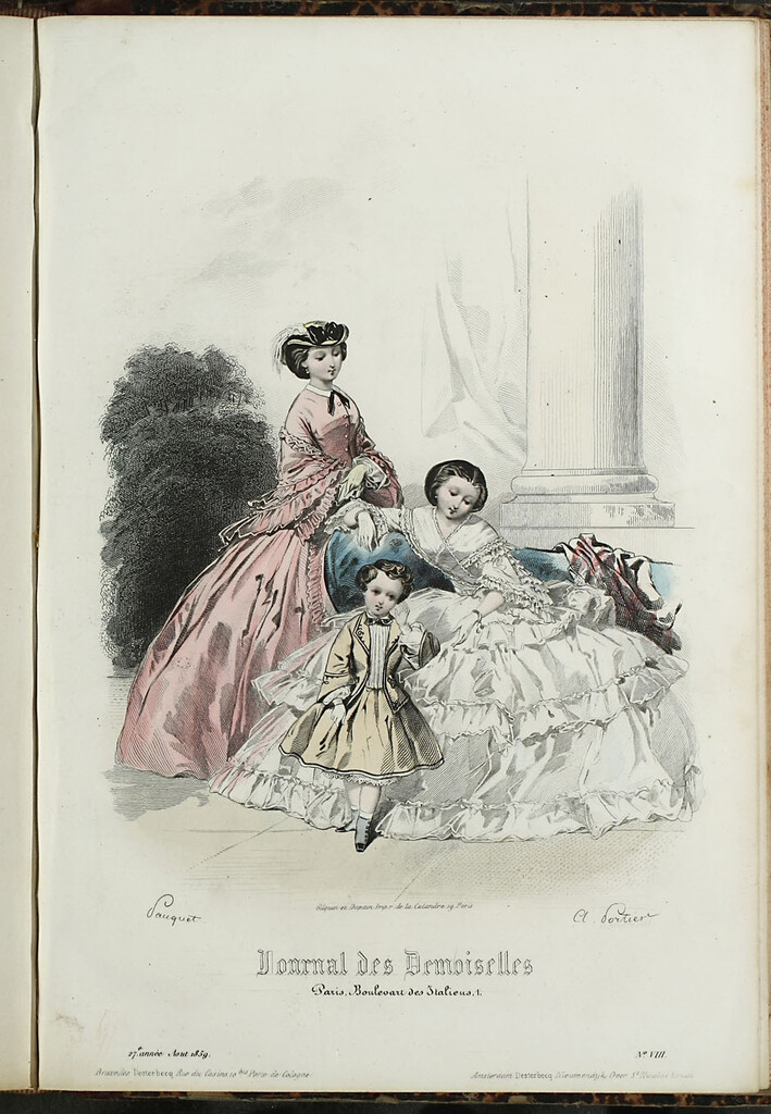 Miniatura de Journal des Demoiselles. Agosto 1859