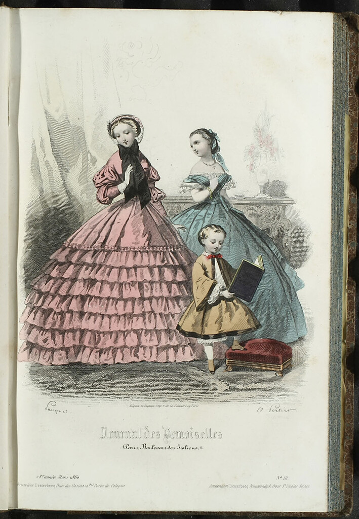 Miniatura de Journal des Demoiselles. Marzo 1860