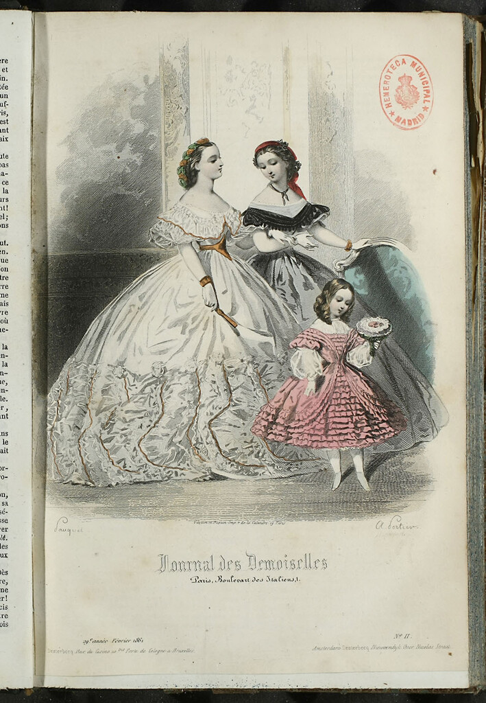 Miniatura de Journal des Demoiselles. Febrero 1861