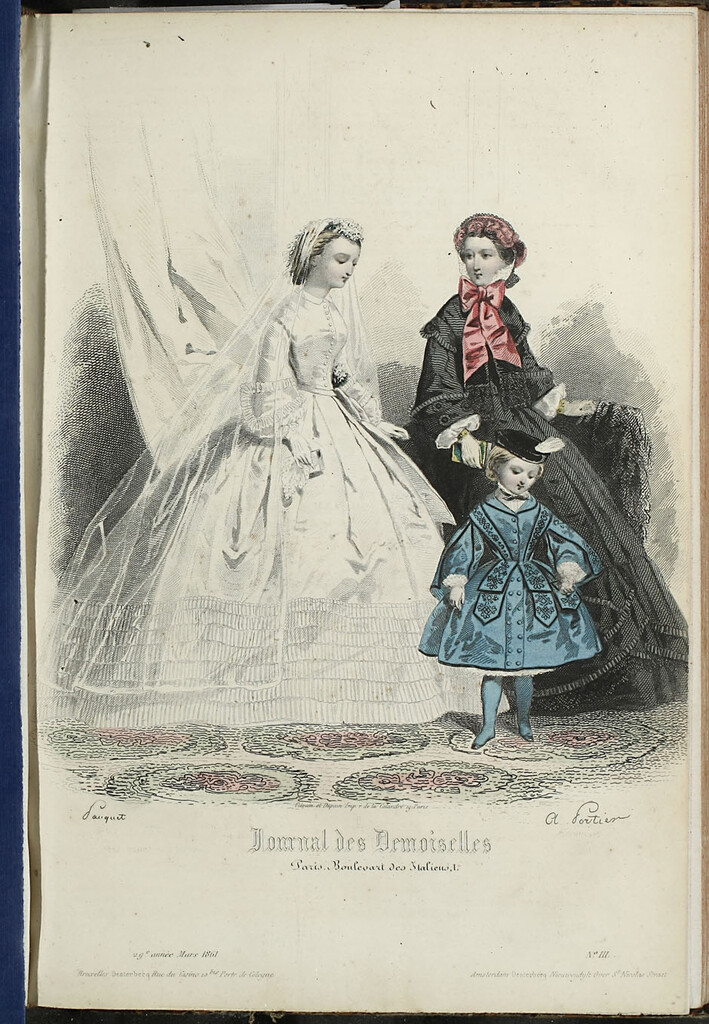 Miniatura de Journal des Demoiselles. Marzo 1861