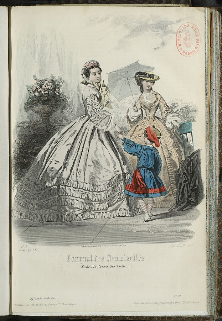 Miniatura de Journal des Demoiselles. Julio 1861