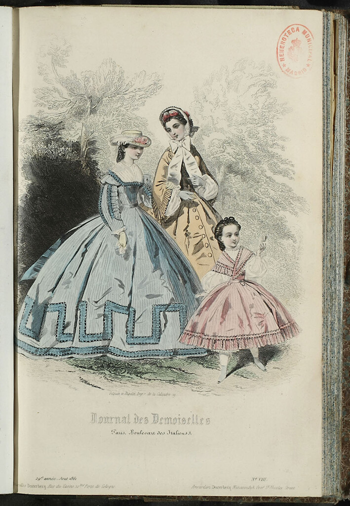Miniatura de Journal des Demoiselles. Agosto 1861