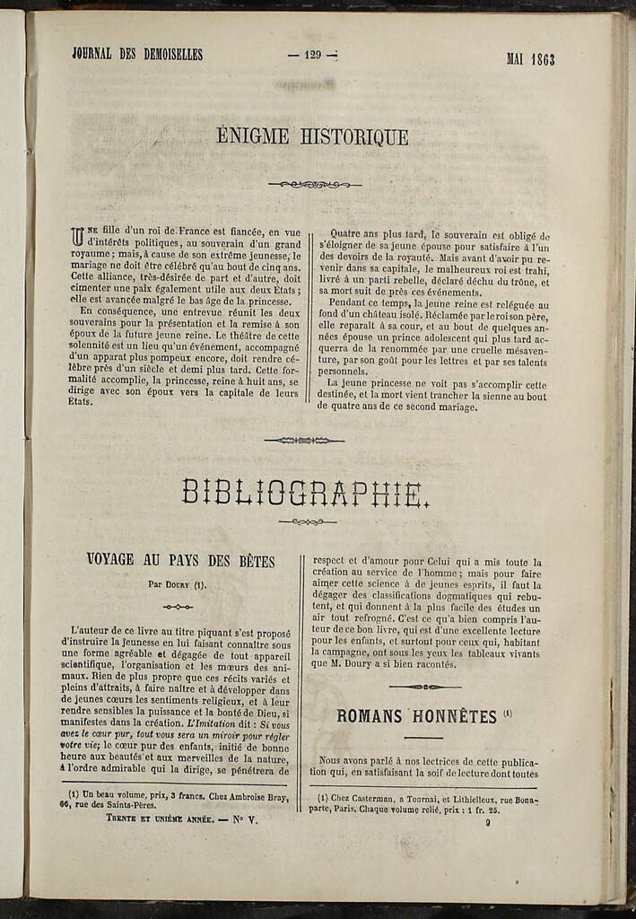 Miniatura de Journal des Demoiselles. Mayo 1863