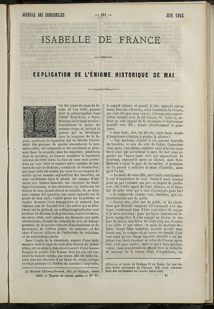 Miniatura de Journal des Demoiselles. Junio 1863