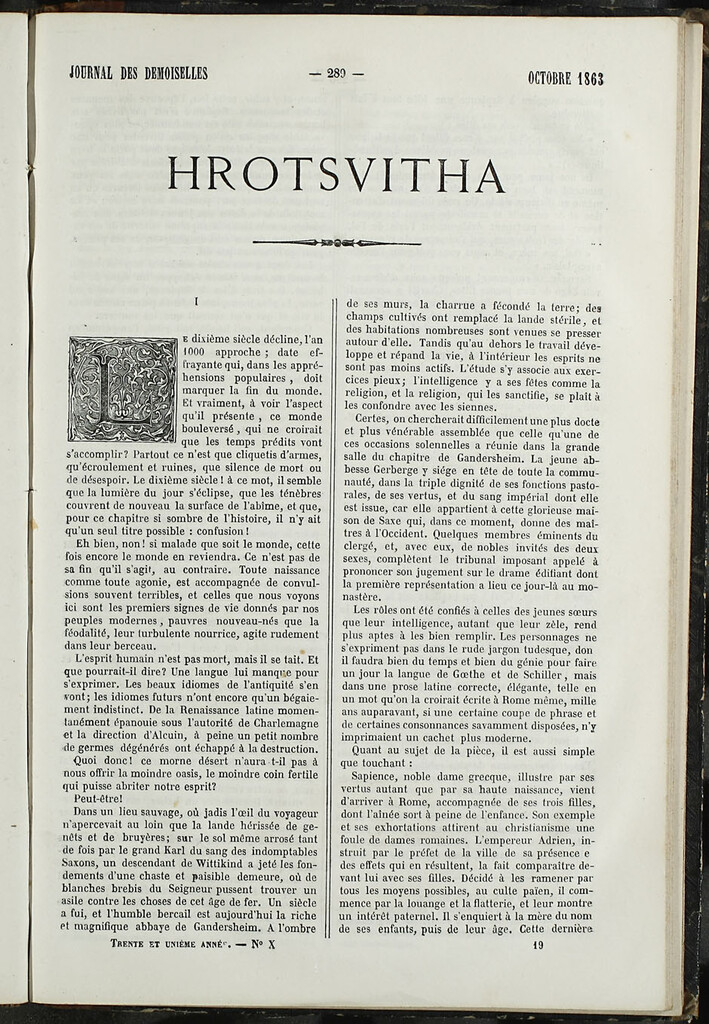 Miniatura de Journal des Demoiselles. Octubre 1863
