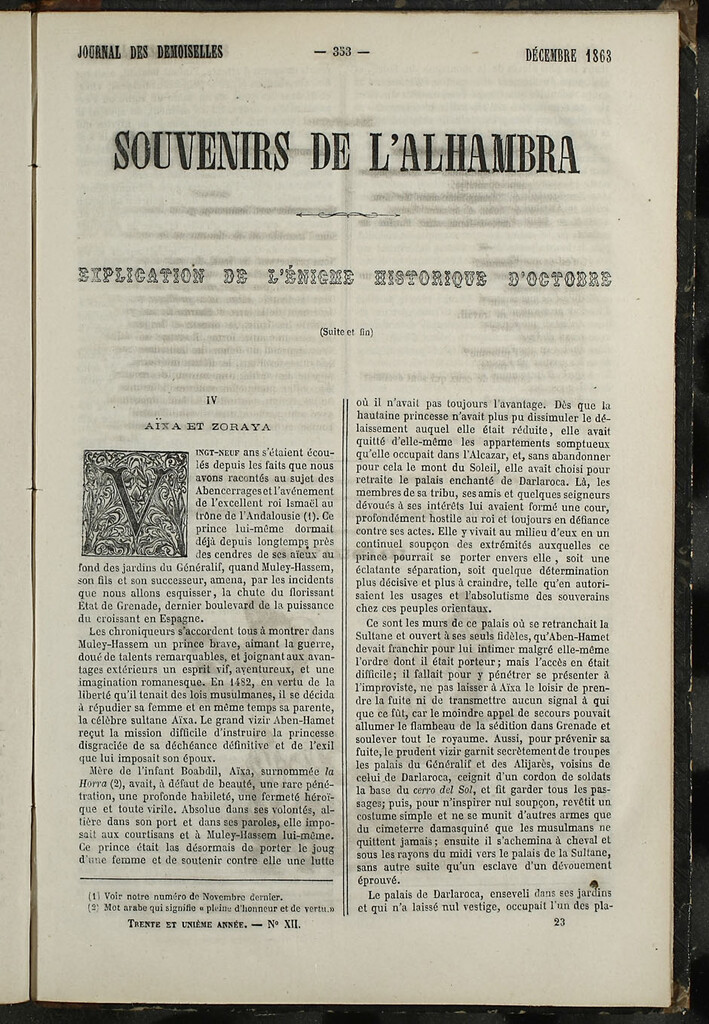 Miniatura de Journal des Demoiselles. Diciembre 1863