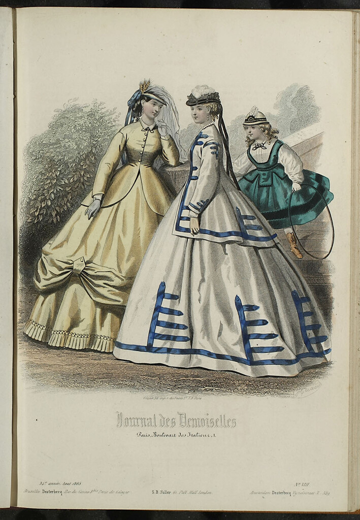 Miniatura de Journal des Demoiselles. Agosto 1865
