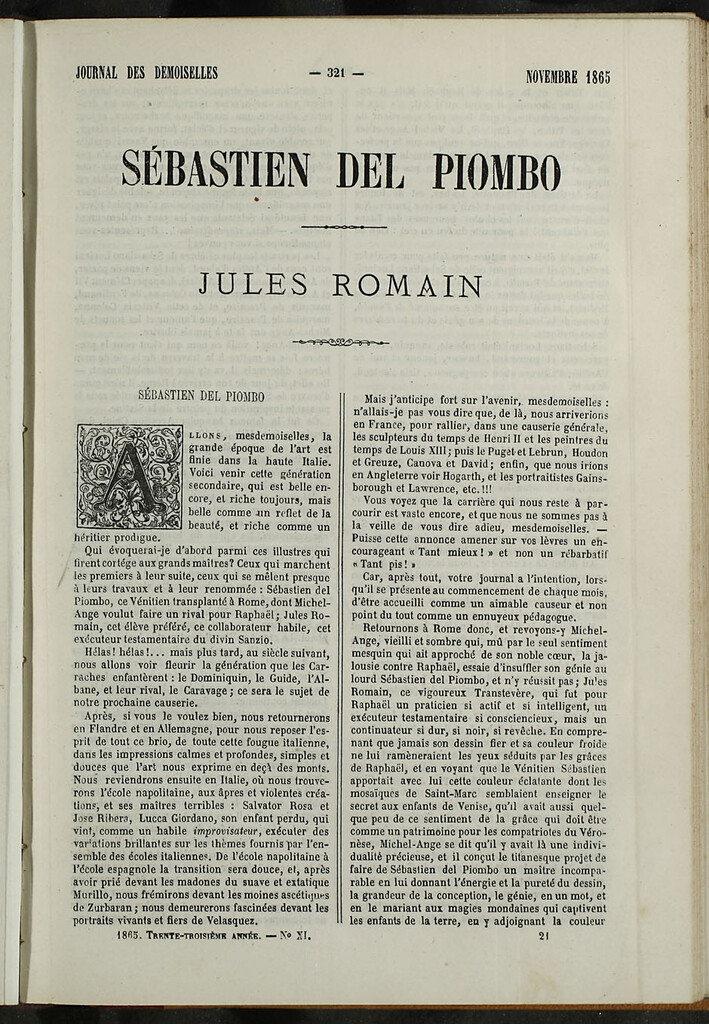 Miniatura de Journal des Demoiselles. Noviembre 1865