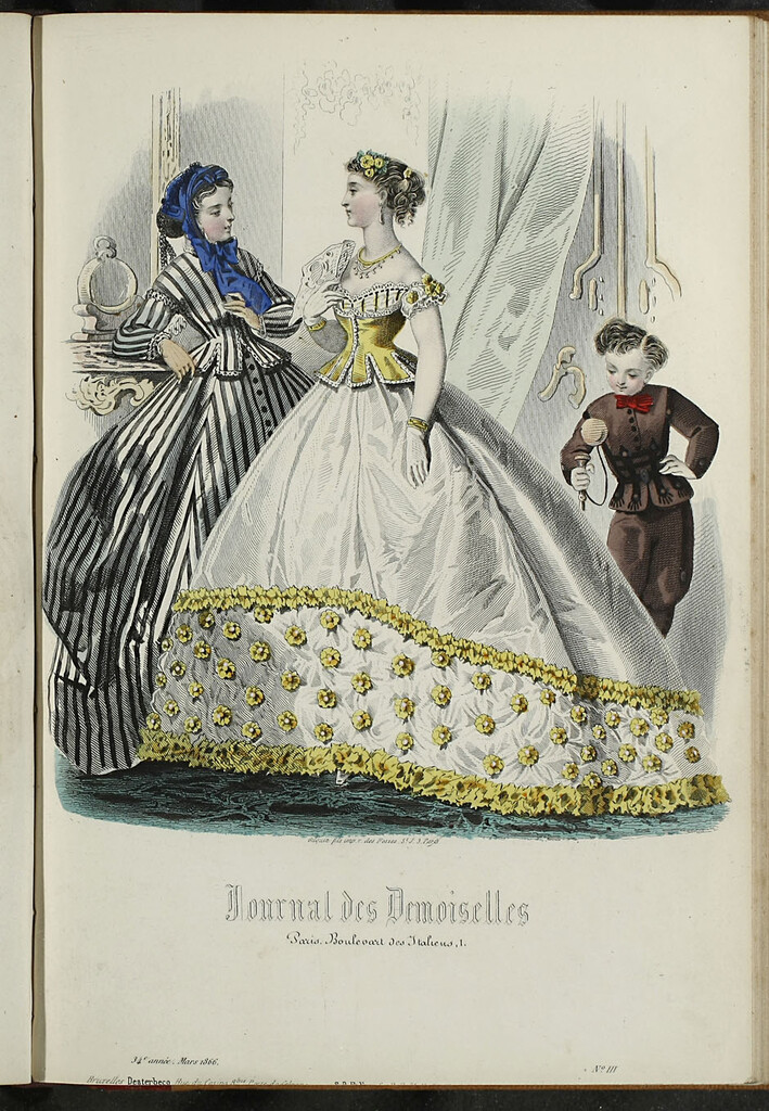 Miniatura de Journal des Demoiselles. Marzo 1866