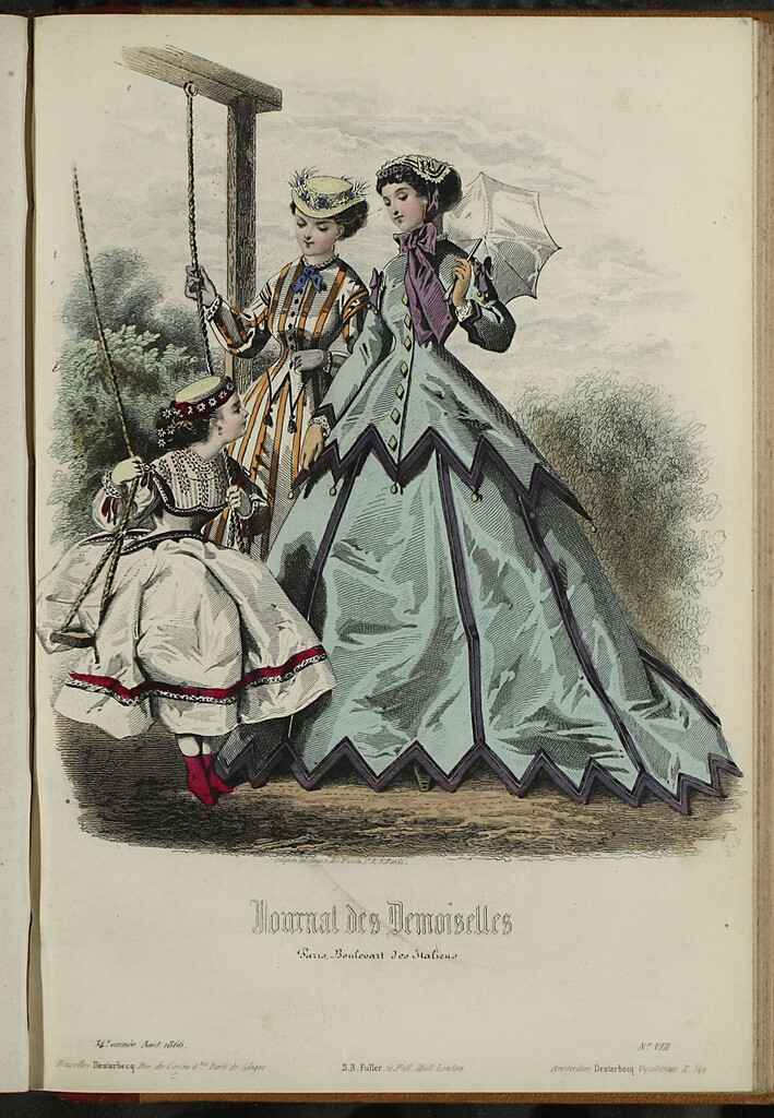 Miniatura de Journal des Demoiselles. Agosto 1866
