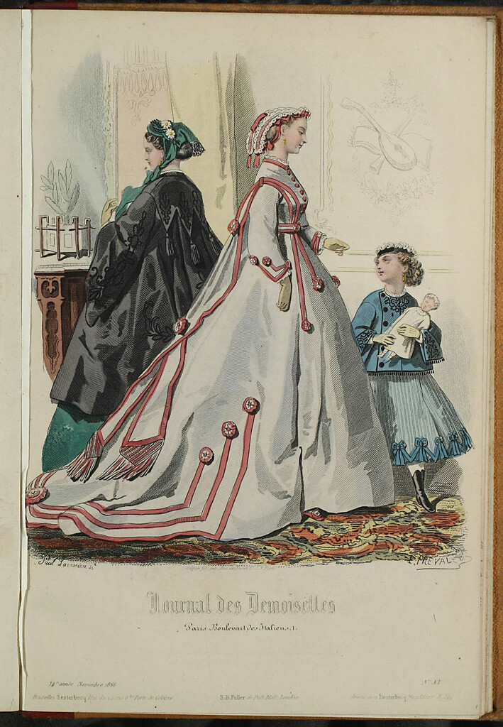 Miniatura de Journal des Demoiselles. Noviembre 1866