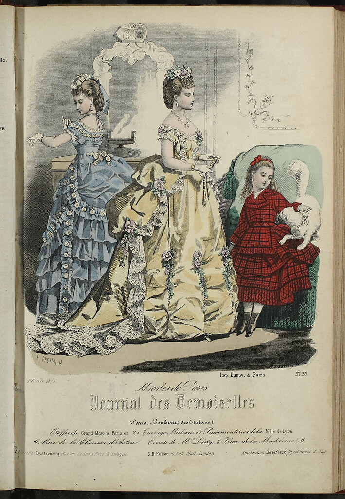 Miniatura de Suplemento Journal des Demoiselles. Febrero 1870