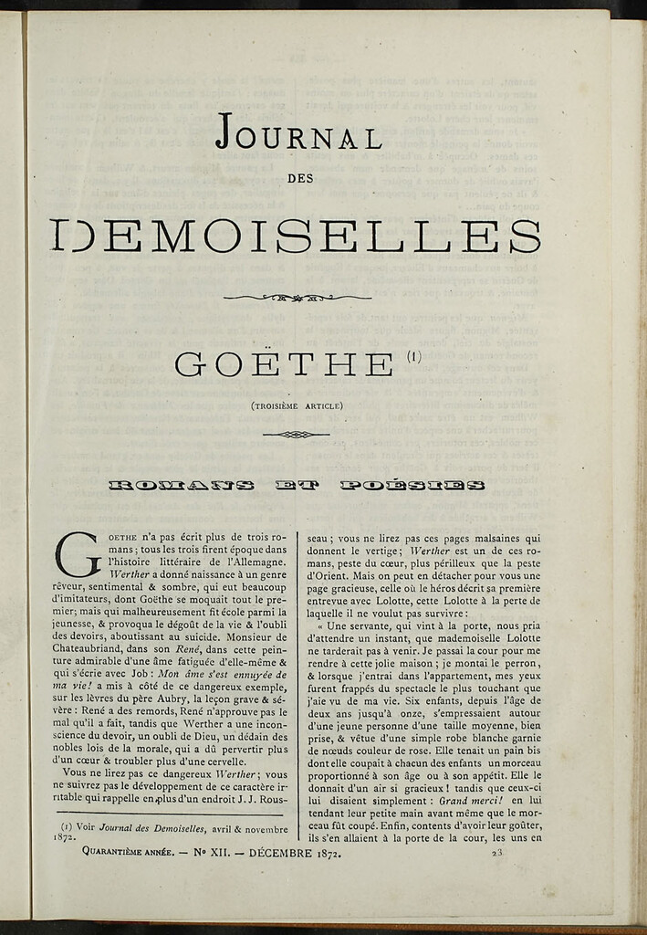 Miniatura de Journal des Demoiselles. Diciembre 1872
