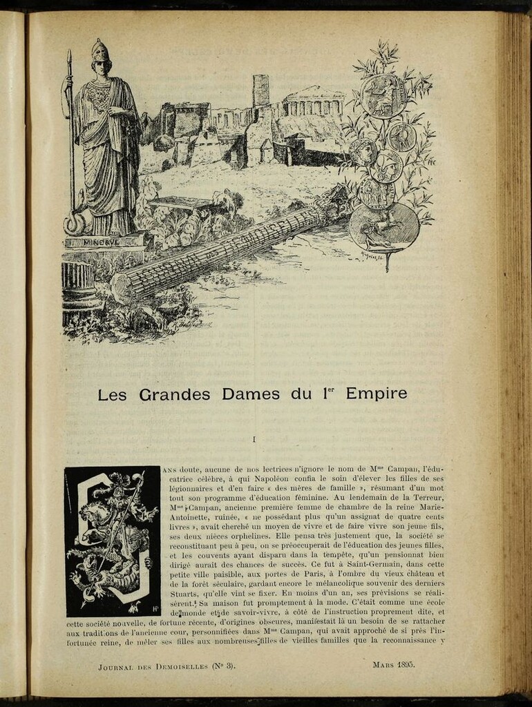Miniatura de Journal des Demoiselles. Marzo 1895