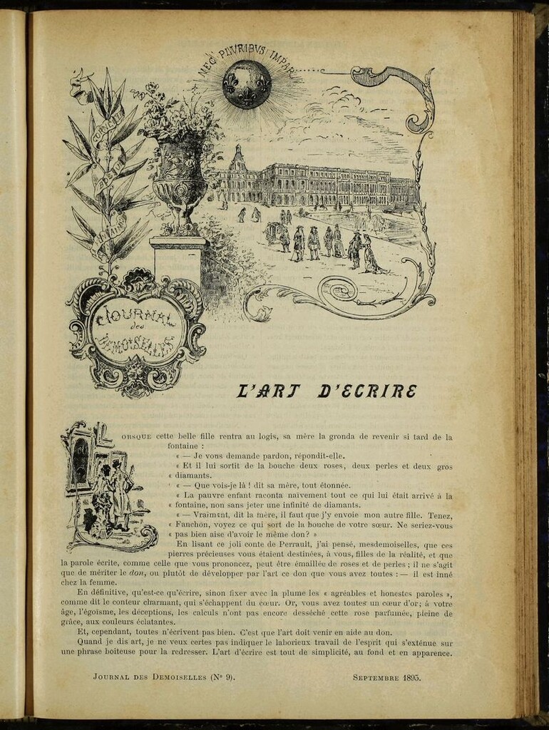 Miniatura de Journal des Demoiselles. Septiembre 1895