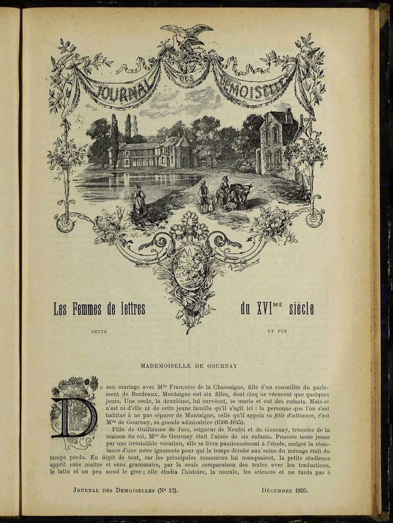 Miniatura de Journal des Demoiselles. Diciembre 1895