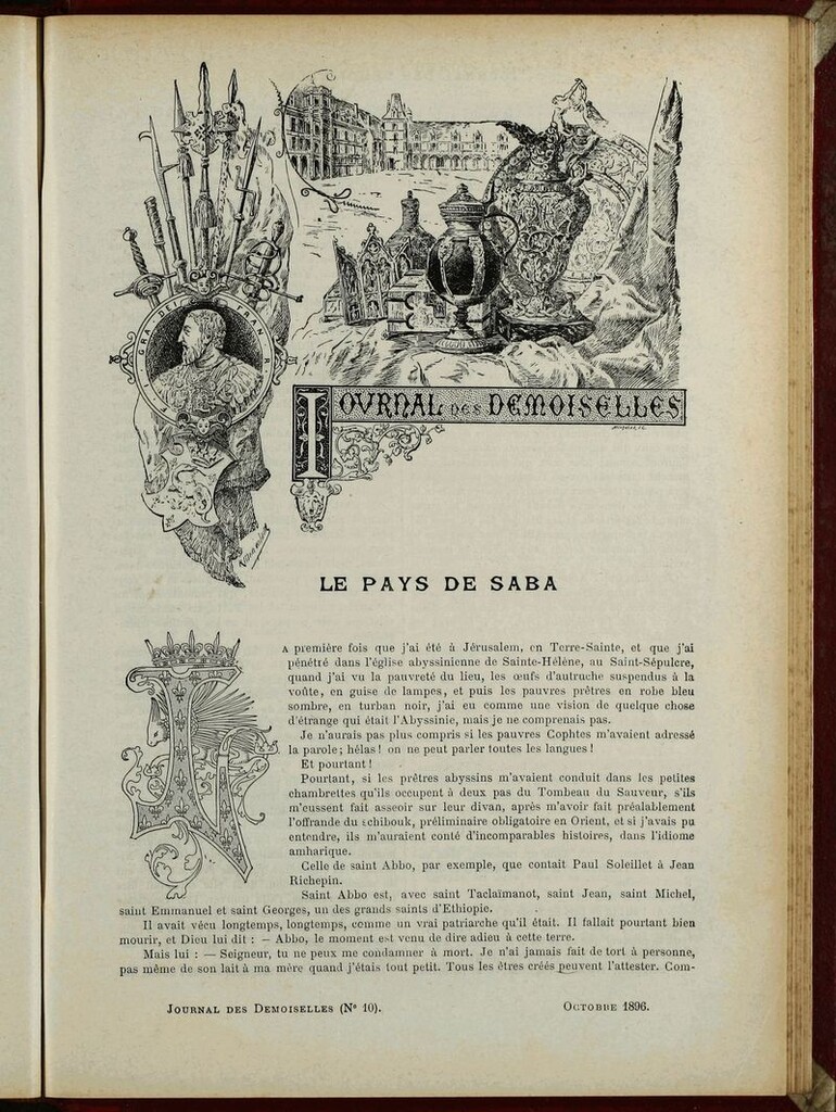 Miniatura de Journal des Demoiselles. Octubre 1896