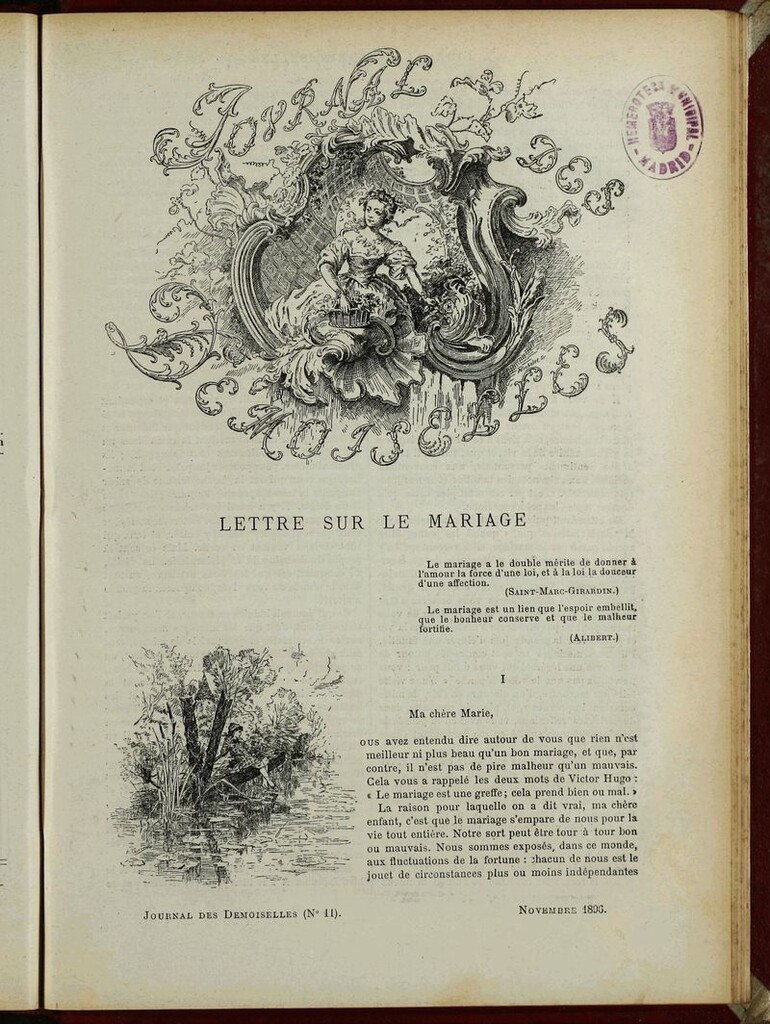 Miniatura de Journal des Demoiselles. Noviembre 1896