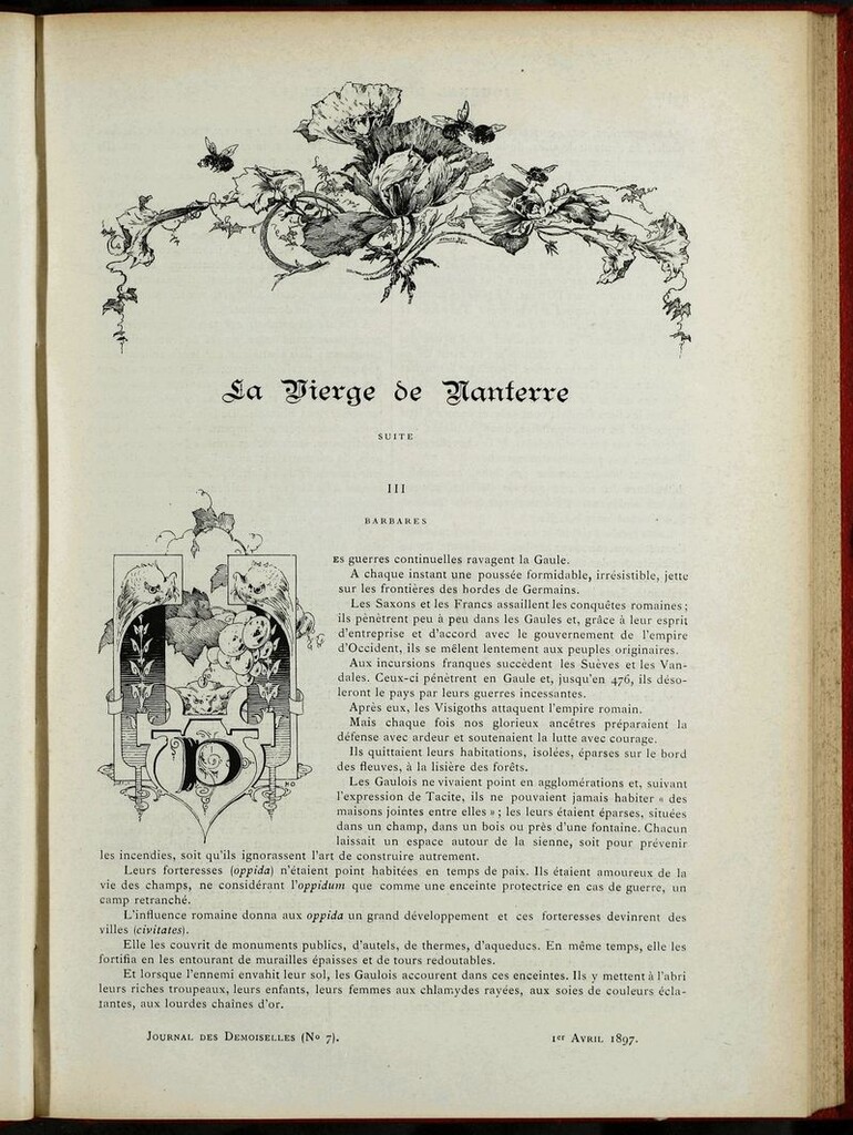 Miniatura de Journal des Demoiselles. 1 de Abril de 1897