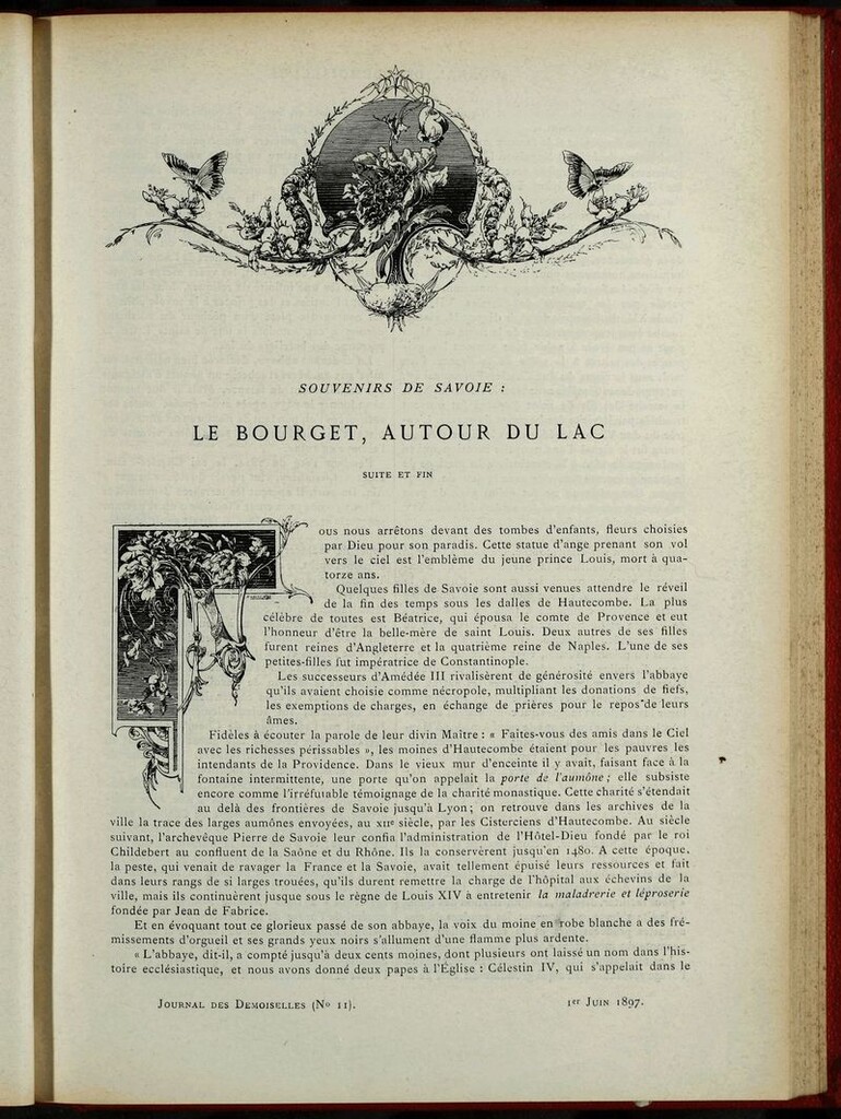 Miniatura de Journal des Demoiselles. 1 de Junio de 1897