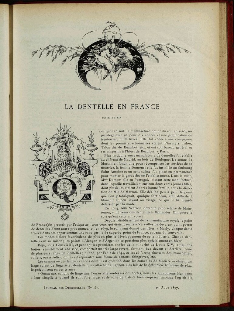 Miniatura de Journal des Demoiselles. 1 de Agosto de 1897