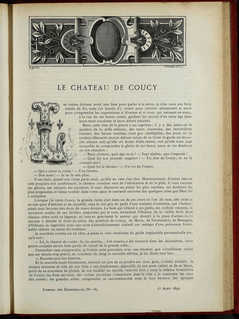 Miniatura de Journal des Demoiselles. 15 de Agosto de 1897
