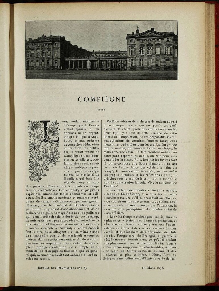 Miniatura de Journal des Demoiselles. 1 de Marzo de 1898