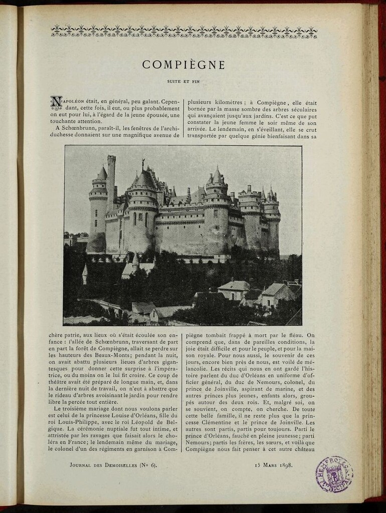 Miniatura de Journal des Demoiselles. 15 de Marzo de 1898