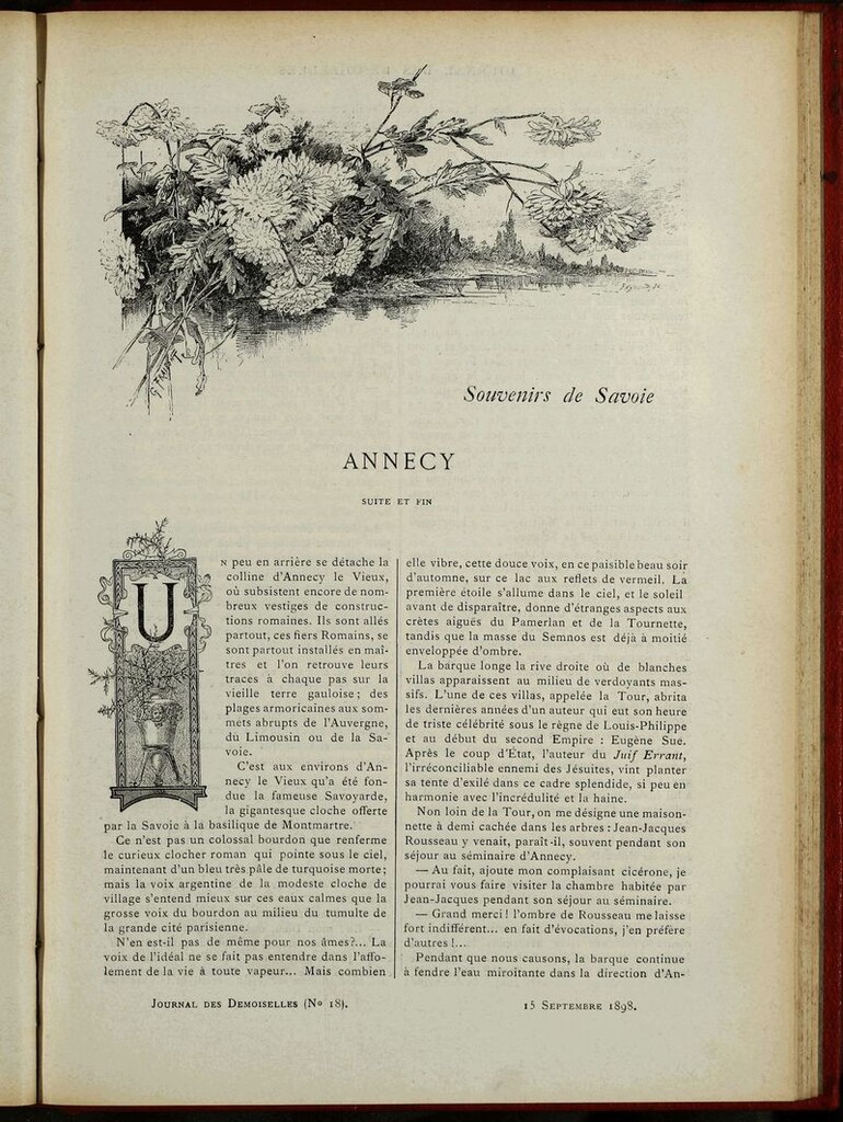 Miniatura de Journal des Demoiselles. 15 de Septiembre de 1898