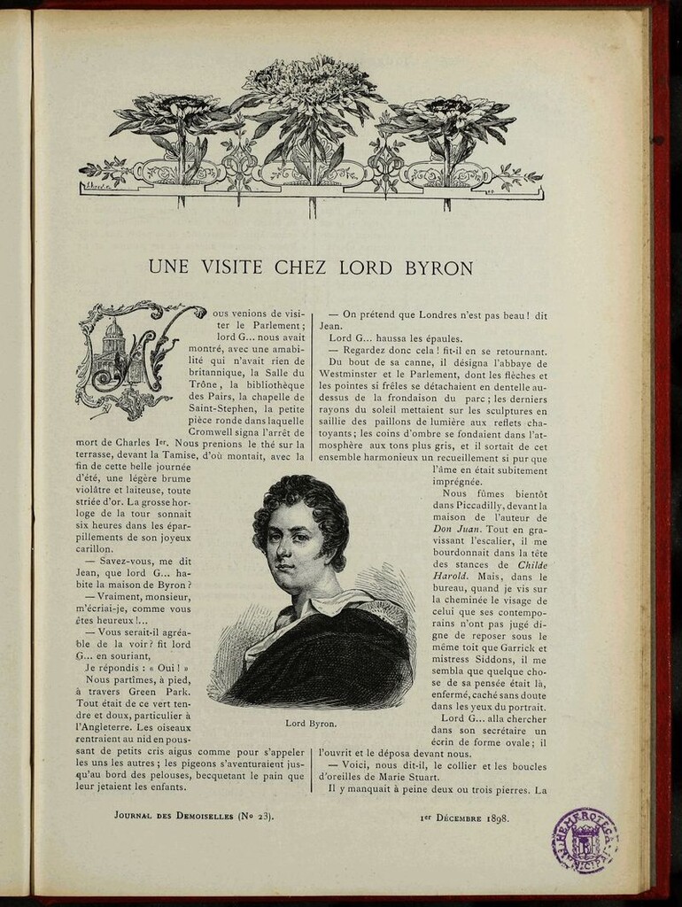 Miniatura de Journal des Demoiselles. 1 de Diciembre de 1898