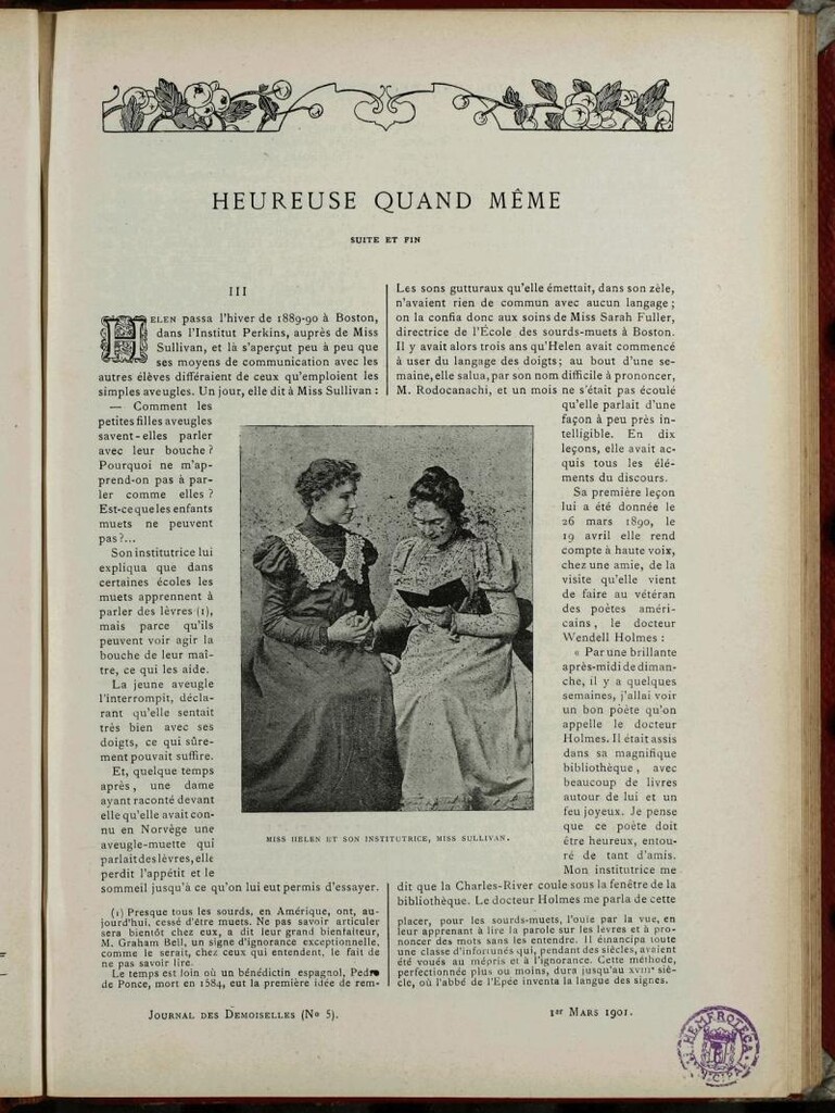 Miniatura de Journal des Demoiselles. 1 de Marzo de 1901