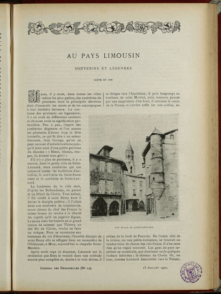 Miniatura de Journal des Demoiselles. 15 de Julio de 1901