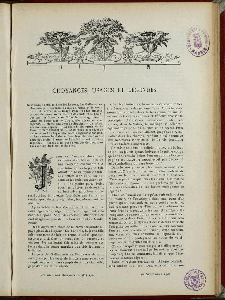 Miniatura de Journal des Demoiselles. 1 de Septiembre de 1901
