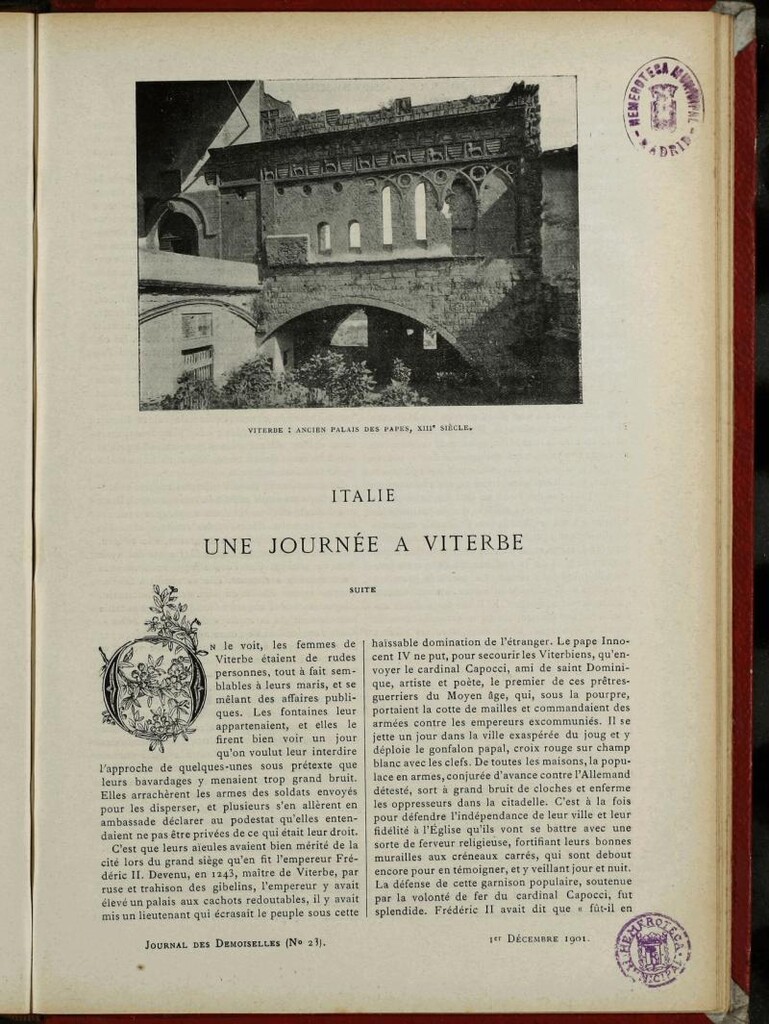 Miniatura de Journal des Demoiselles. 1 de Diciembre de 1901