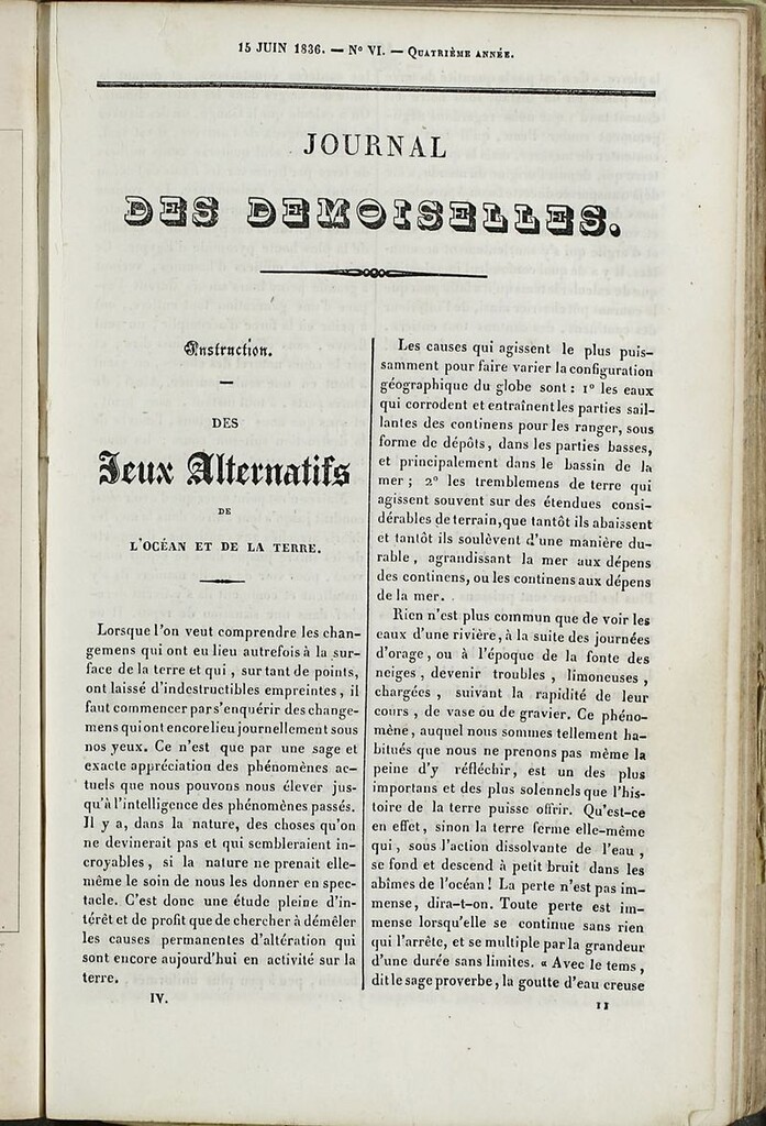 Miniatura de Journal des Demoiselles. 15 de Junio de 1836